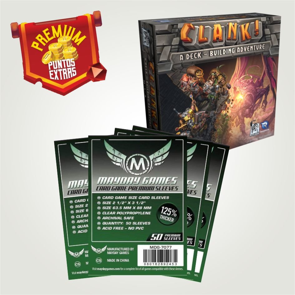 Clank! Sleeves 63,5 x 88 mm - Logo