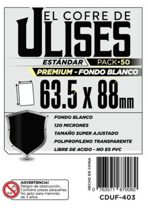 Folios El cofre de Ulises (63,5x88MM) Ultra Premium Blancos