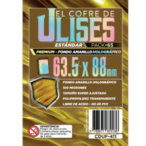 Folios El cofre de Ulises (63,5x88MM) Ultra Premium Amarillo Holográfico