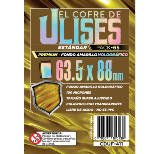 Folios El cofre de Ulises (63,5x88MM) Ultra Premium Amarillo Holográfico