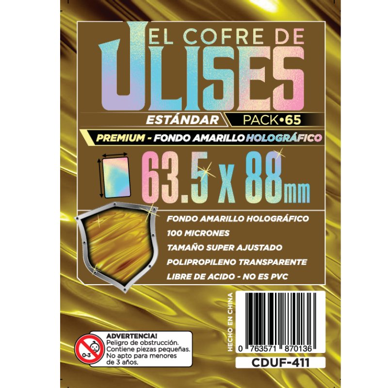 Folios El cofre de Ulises (63,5x88MM) Ultra Premium Amarillo Holográfico