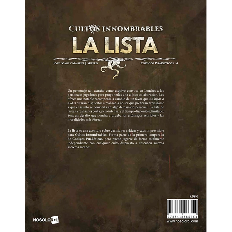 cultos innombrables la lista 1