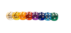 Dados D6 x 150 unidades 12mm Surtidos
